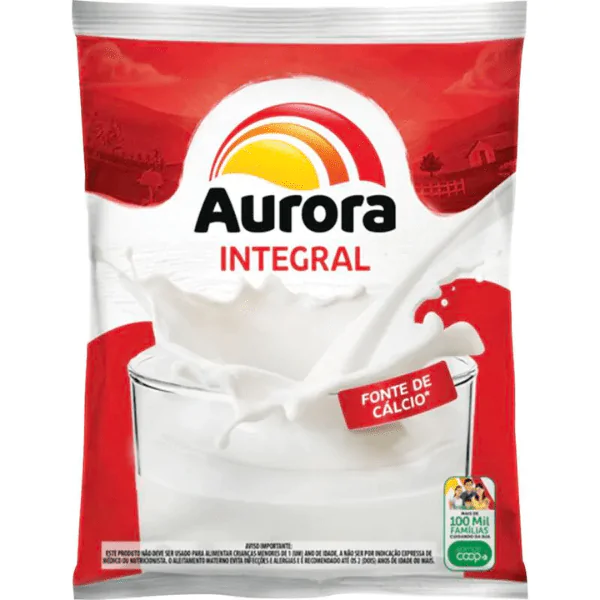Leite em Pó Integral Aurora - 400gr - Imagem 1