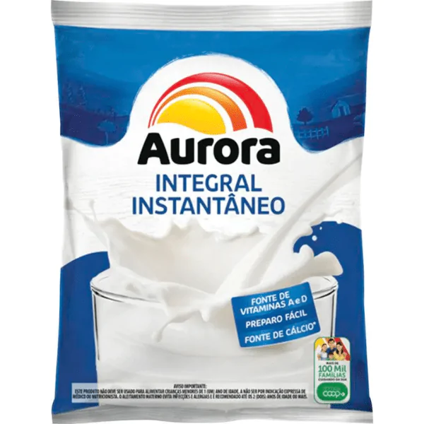 Leite em Pó Aurora Instantâneo - 400gr