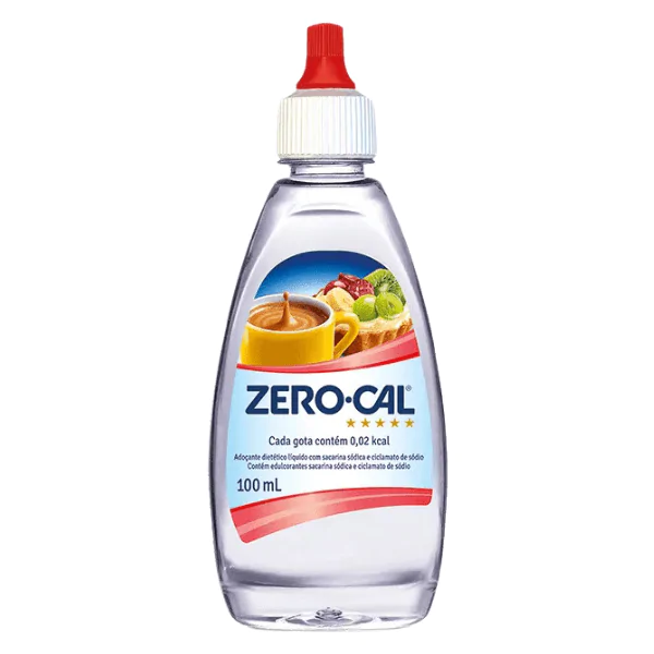 Adoçante Líquido Zero-Cal Sacarina - 100ml