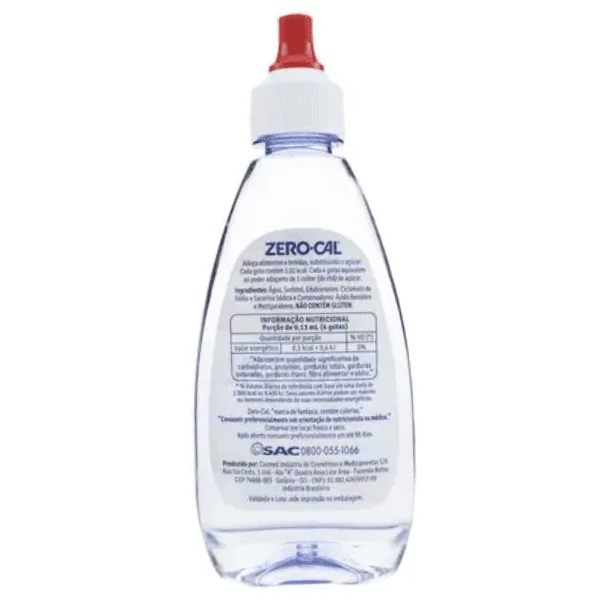 Adoçante Líquido Zero-Cal Sacarina - 100ml - Imagem 2