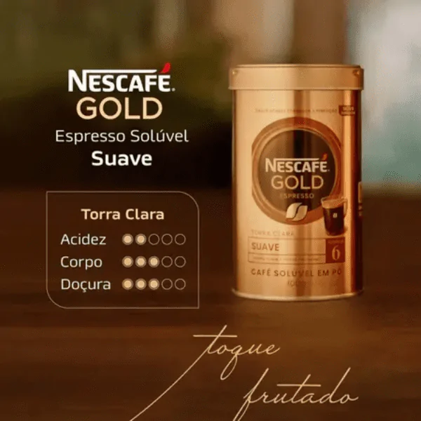 Café Solúvel Suave Nescafé Gold Intensidade 6 - 100gr - Imagem 4