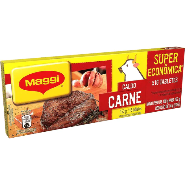 Caldo Maggi Tablete Carne - 152gr