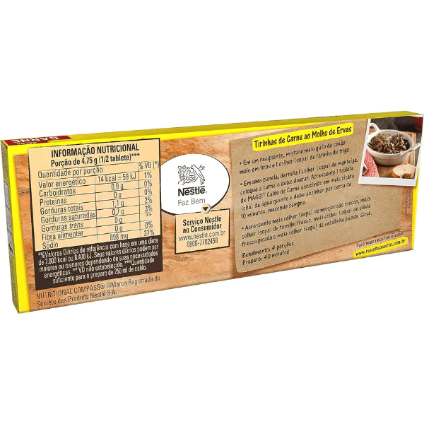 Caldo Maggi Tablete Carne - 152gr - Imagem 2