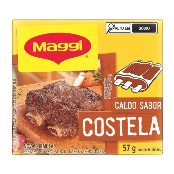 Caldo Tablete Maggi Costela - 57gr