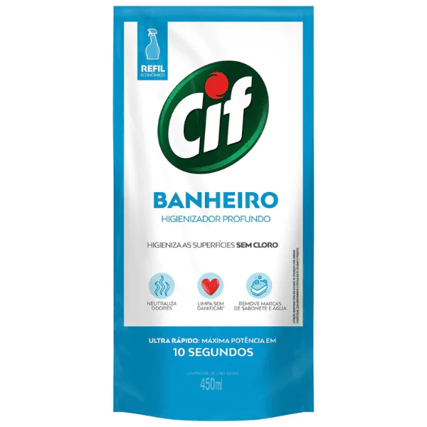 Limpador de Banheiro Cif Sachê - 450ml