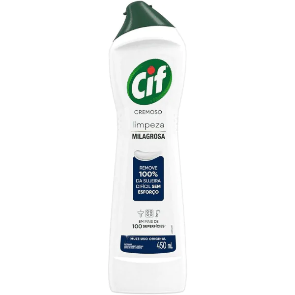 Saponáceo Cremoso Cif Limpeza Milagrosa - 450ml - Imagem 1