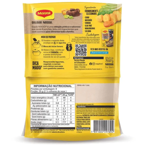 Sopão Maggi Carne de Panela - 200gr - Imagem 2