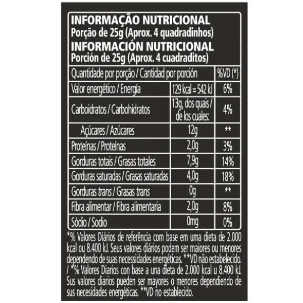 Chocolate Talento Meio Amargo Amêndoas - 85gr - Imagem 3
