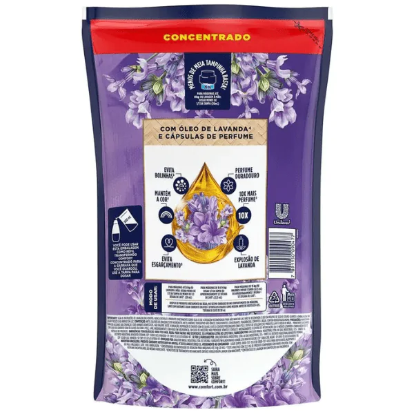 Amaciante Comfort Lavanda Refil - 900ml - Imagem 2