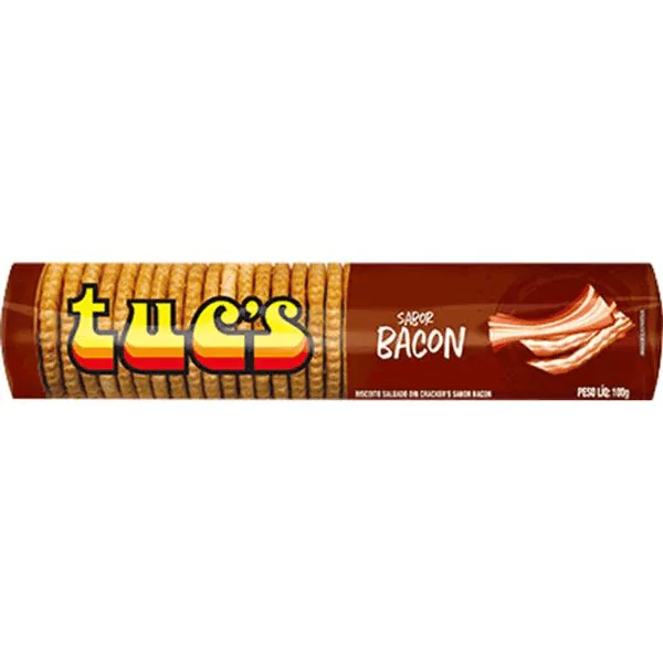 Biscoito Salgado Tucs Bacon - 100gr - Imagem 1