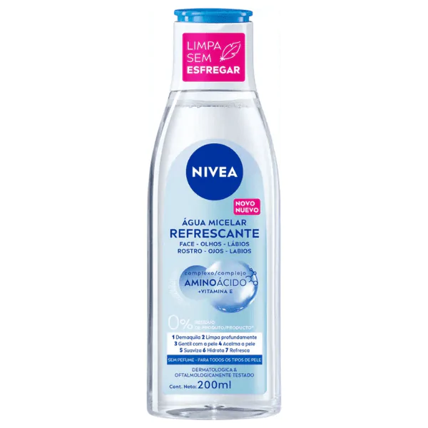 Água Micelar Nivea Refrescante Aminoácido - 200ml - Imagem 1