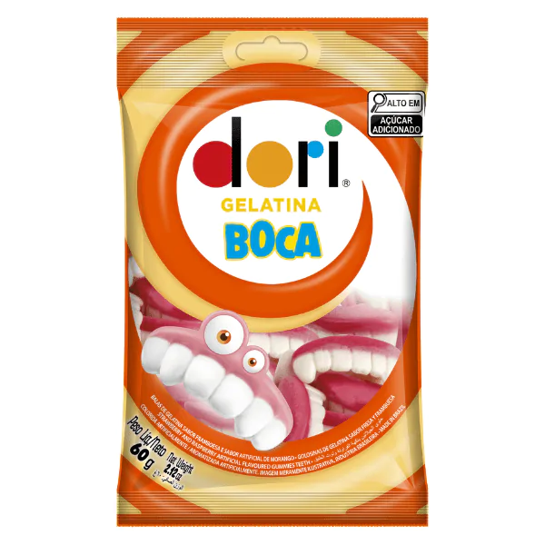 Bala Gelatina Dori Boca - 60gr - Imagem 1