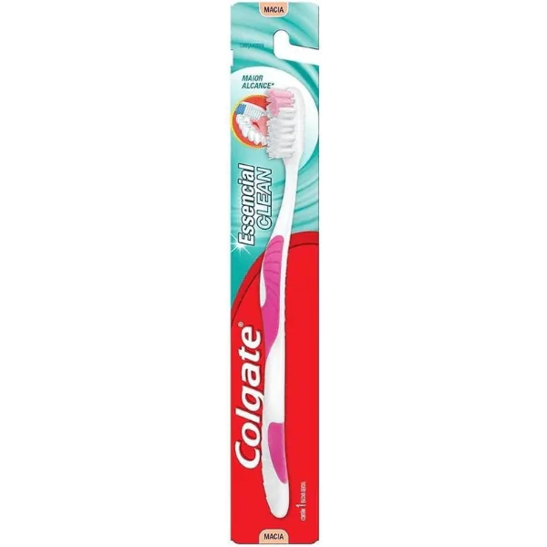 Escova de Dente Colgate Essencial Clean Rosa - 1und - Imagem 1
