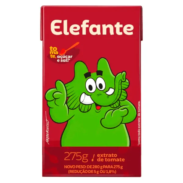 Extrato de Tomate Elefante Tp - 275gr-1 Extrato de Tomate Elefante Tp - 275gr - Imagem 1