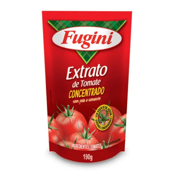 Extrato de Tomate Fugini - 190gr - Imagem 1