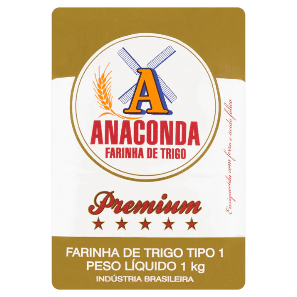 Farinha de Trigo Anaconda Premium - 1Kg - Imagem 1
