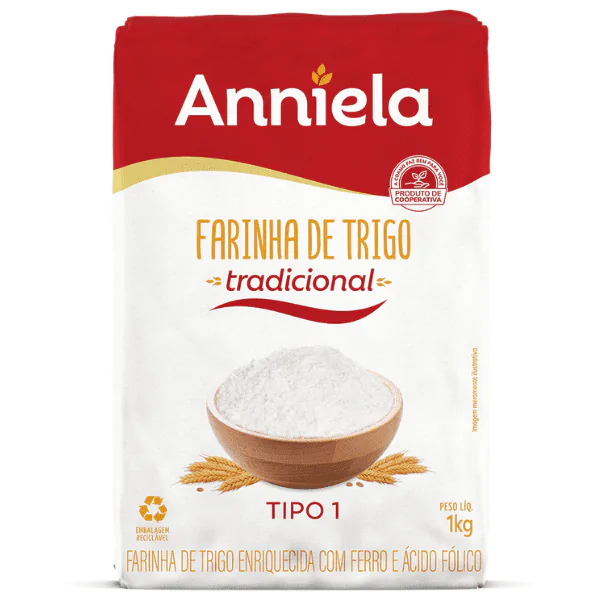 Farinha de Trigo Anniela - 1Kg - Imagem 1