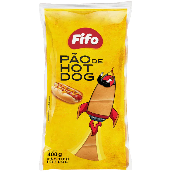 Pão Hot Dog Caseirinho Fifo - 400gr