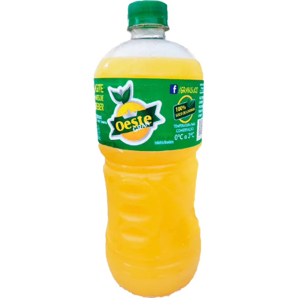 Suco Laranja Oeste Gran Sem Açúcar - 900ml-41 Suco Laranja Oeste Gran Sem Açúcar - 900ml - Imagem 1