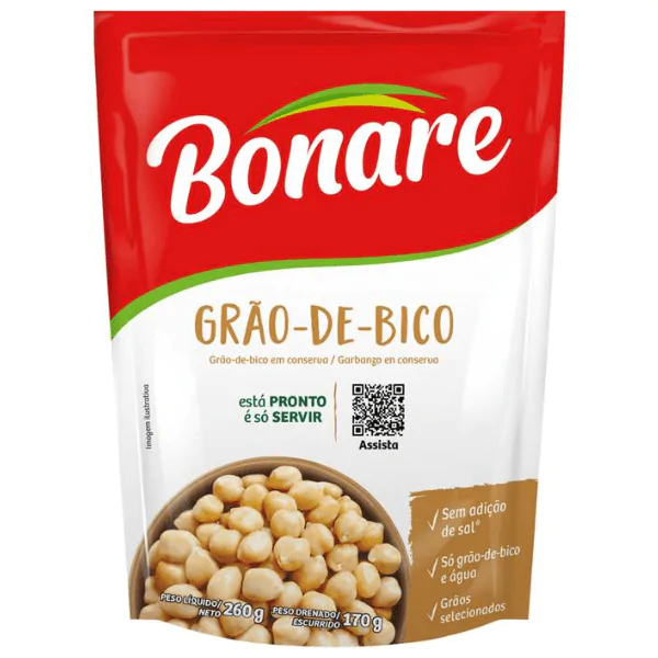 Grão de Bico Bonare Sachê - 170gr