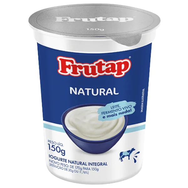 Iogurte Natural Frutap - 150gr - Imagem 1