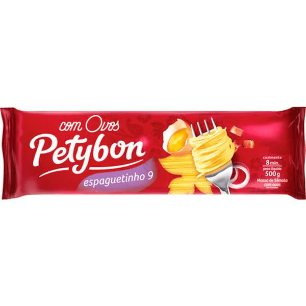 Macarrão Petybon Espaguetinho 9 - 500gr - Imagem 1