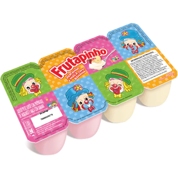 Petit Suisse Frutapinho Banana Maçã e Morango - 320gr - Imagem 1