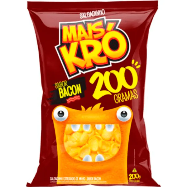 Salgadinho Kró Bacon - 200gr - Imagem 1