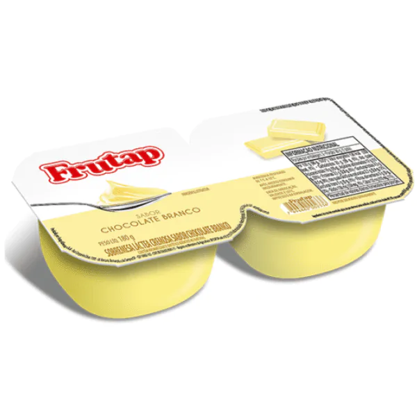 Sobremesa Frutap Chocolate Branco - 180gr-1 Sobremesa Frutap Chocolate Branco - 180gr - Imagem 1