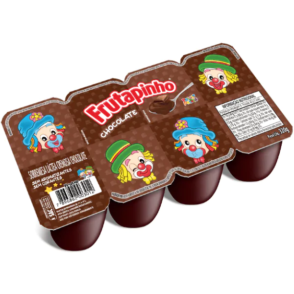 Sobremesa Láctea Frutapinho Chocolate - 320gr - Imagem 1