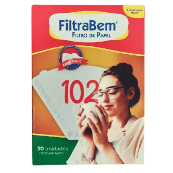 Filtro Café Papel FiltraBem102 - 30 und Filtro Café Papel FiltraBem 102 - 30 und - Imagem 1