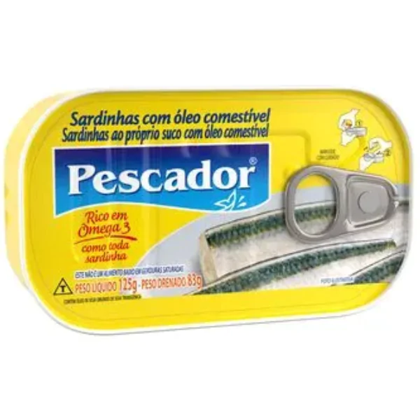 Sardinha com Óleo Pescador - 75gr - Imagem 1