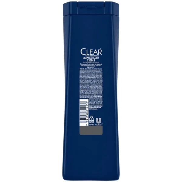 Shampoo Clear Anticaspa Limpeza Diária 2 em 1 - 400ml - Imagem 2