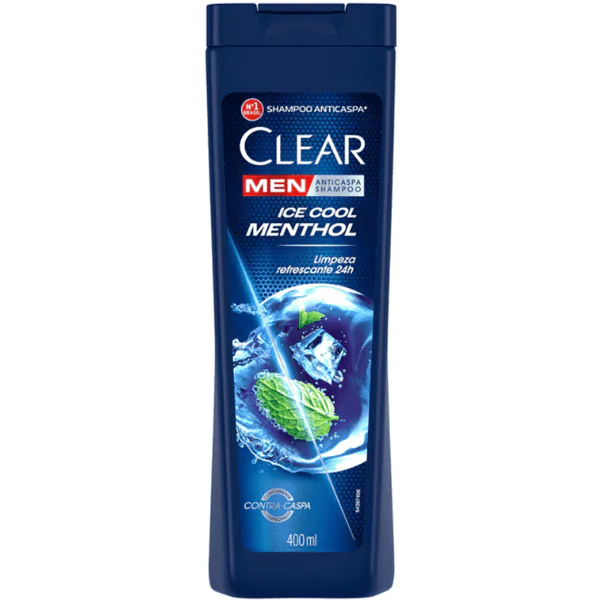 Shampoo Clear Anticaspa Refrescante - 400ml - Imagem 1