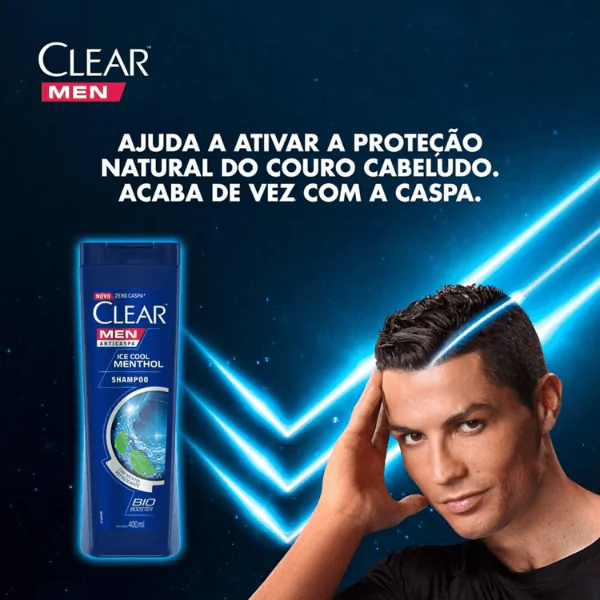 Shampoo Clear Anticaspa Refrescante - 400ml - Imagem 3