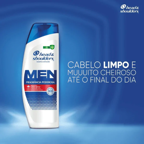 Shampoo Head Shouders Poderosa Old Spice - 400ml - Imagem 3
