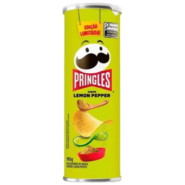 Batata Pringles Lemon Pepper - 105gr - Imagem 1