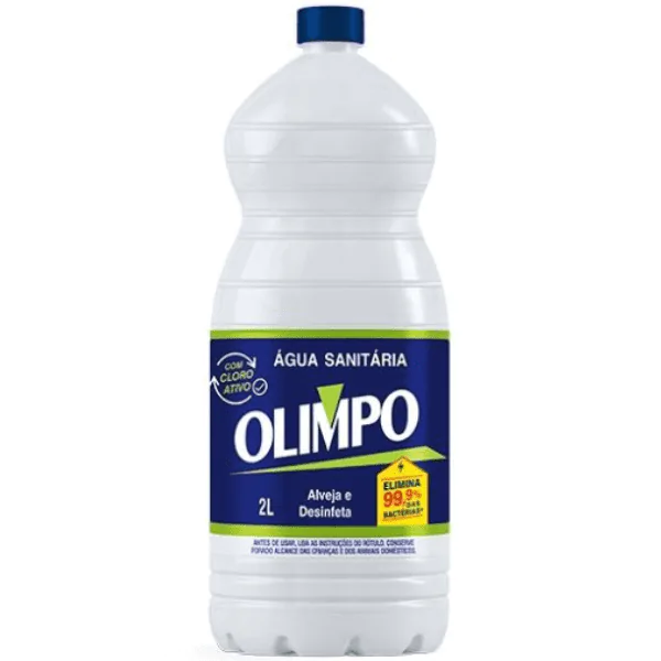 Água Sanitária Olimpo Cloro Ativo - 2L - Imagem 1