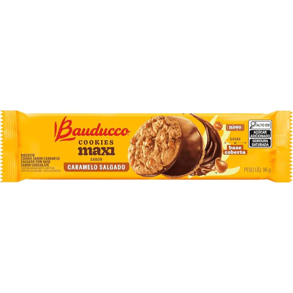 Cookie Bauducco Maxi Caramelo Salgado - 96gr - Imagem 1
