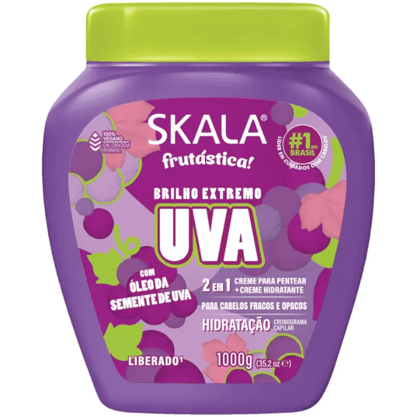 Creme Tratamento Skala Brilho Extremo Uva - 1Kg - Imagem 1