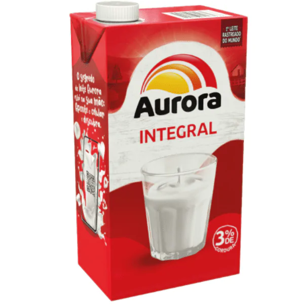 Leite UHT Integral Aurora - 1L - Imagem 1