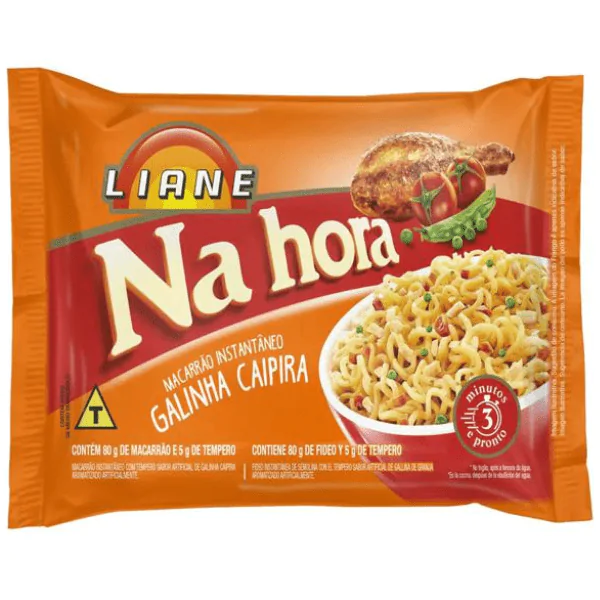 Macarrão Instantâneo Liane Galinha Caipira - 85gr - Imagem 1