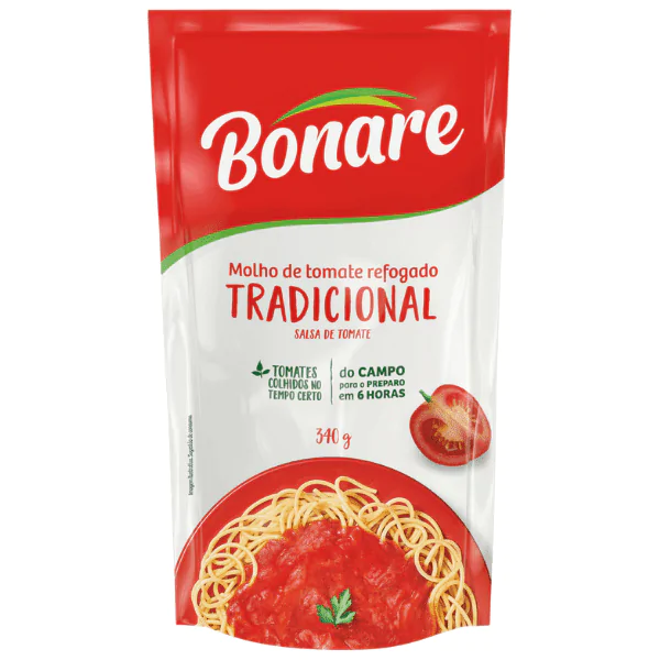 Molho de Tomate Bonare Tradicional - 300g-1 Molho de Tomate Bonare Tradicional - 300g - Imagem 1