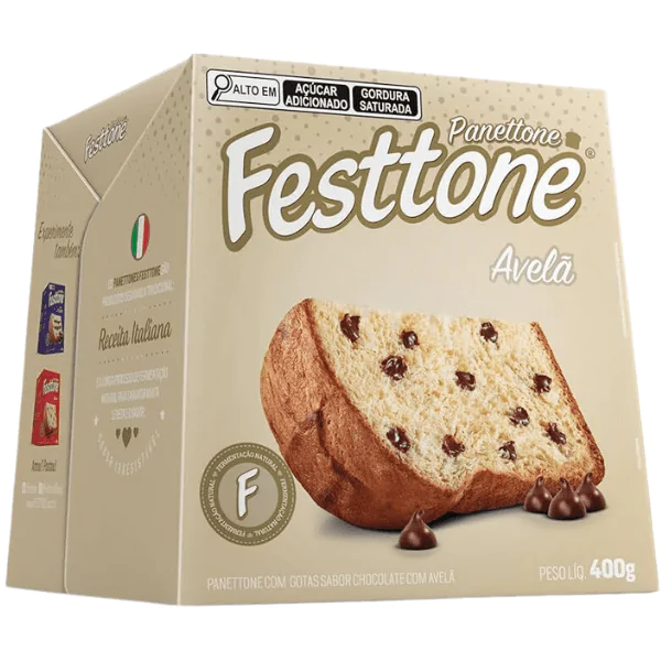Panetone Festtone Avelã - 400gr - Imagem 1