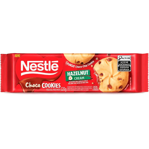 Chococookie Nestlé Recheio Avelã - 120gr
