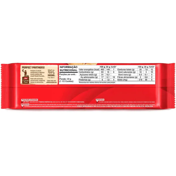 Chococookie Nestlé Recheio Avelã - 120gr - Imagem 2