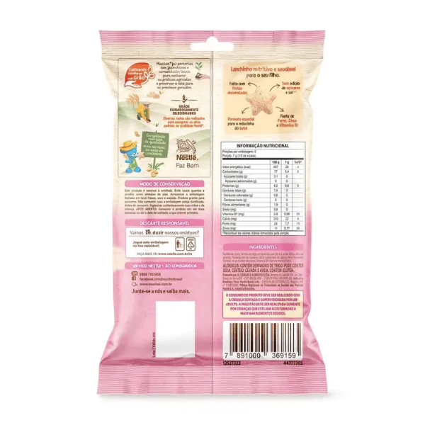 Lanchinho Mucilon Morango e Banana - 35g - Imagem 2