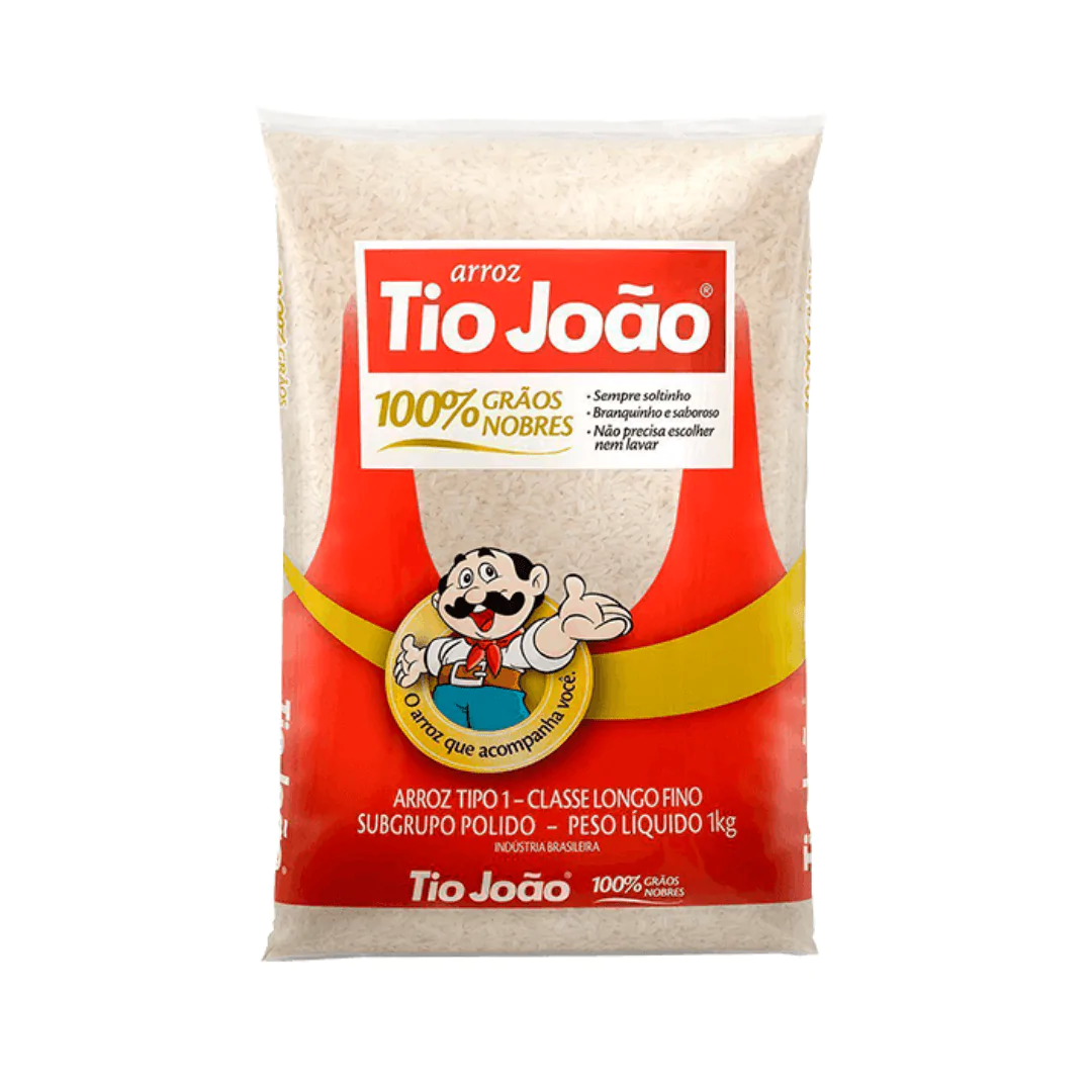 Arroz Branco Tipo 1 Tio João - 1Kg-1 Arroz Branco Tipo 1 Tio João - 1Kg - Imagem 1