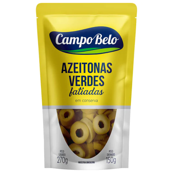 Azeitona Verde Fatiada Campo Belo - 120gr*