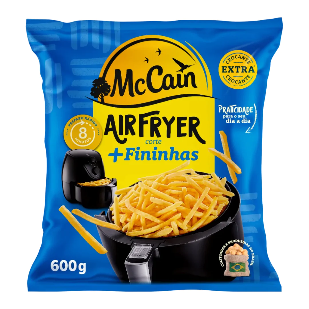 Batata Congelada Airfryer McCain Extra Crocante - 600gr-1 Batata Congelada Airfryer McCain Extra Crocante - 600gr - Imagem 1